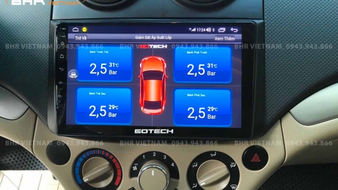 Màn hình DVD Android xe Daewoo Gentra 2005 - 2011 | Gotech GT6 New